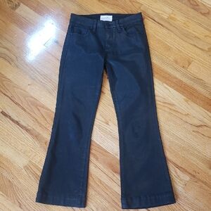 Habitual Coated Black Flare Jeans || Size 27